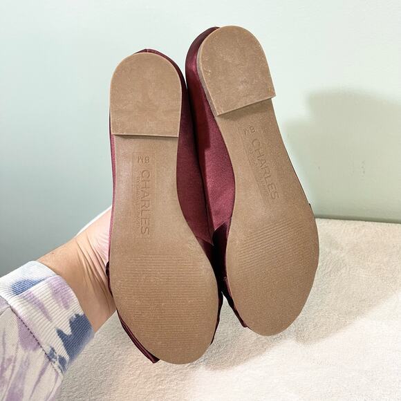 Charles by Charles David Women's Darcy Burgundy Ballet Flat Size 6 - Picture 5 of 8